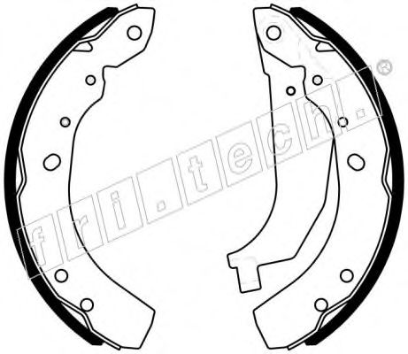 Комплект тормозных колодок fri.tech. 1023.009