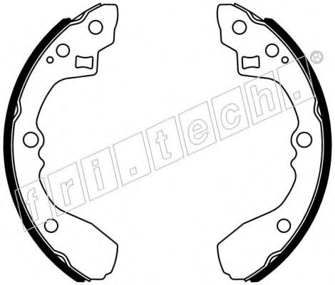 Комплект тормозных колодок fri.tech. 1049.170
