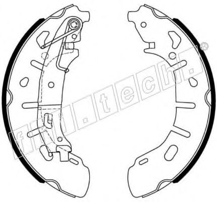 Комплект тормозных колодок fri.tech. 1034.124