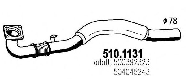Труба выхлопного газа ASSO 510.1131