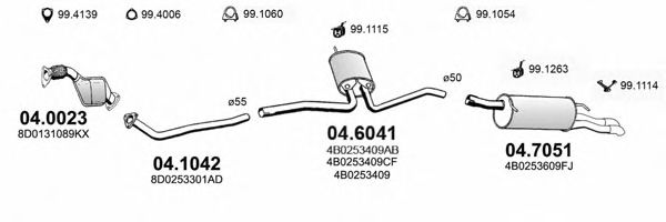 Система выпуска ОГ ASSO ART2766