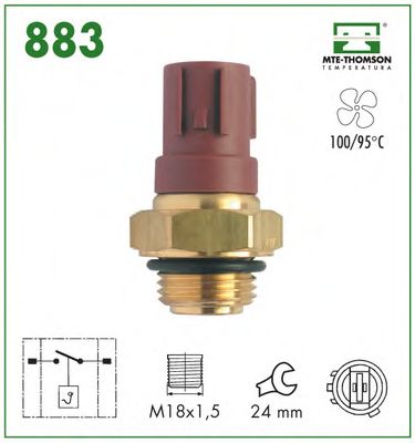 Термовыключатель, вентилятор радиатора MTE-THOMSON 883