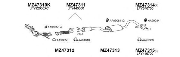 Система выпуска ОГ VENEPORTE 470062