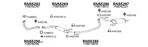 Система выпуска ОГ VENEPORTE 550063