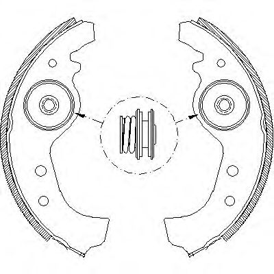 Комплект тормозных колодок WOKING Z4015.01