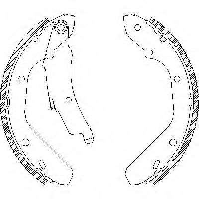 Комплект тормозных колодок WOKING Z4024.00