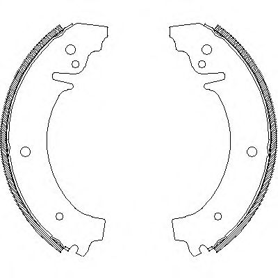 Комплект тормозных колодок WOKING Z4026.00