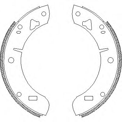 Комплект тормозных колодок WOKING Z4039.00