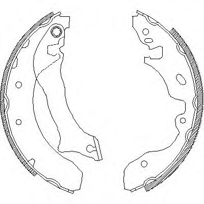 Комплект тормозных колодок WOKING Z4042.00