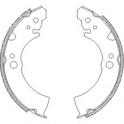 Комплект тормозных колодок WOKING Z4066.00