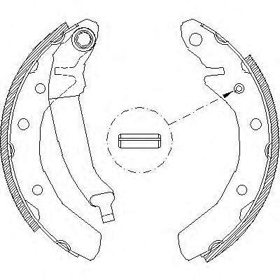 Комплект тормозных колодок WOKING Z4086.01