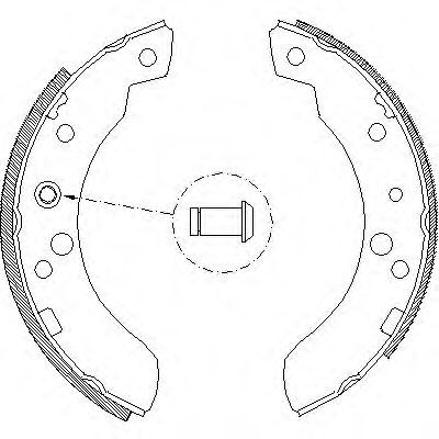 Комплект тормозных колодок WOKING Z4111.00