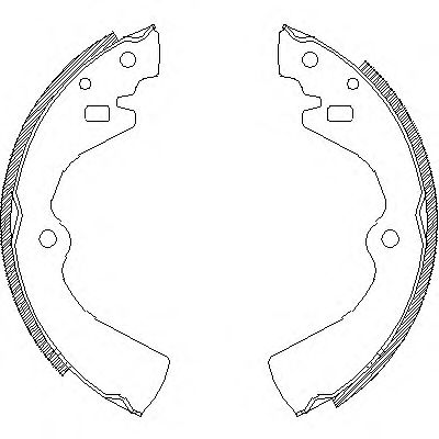 Комплект тормозных колодок WOKING Z4127.00