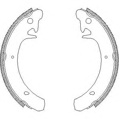 Комплект тормозных колодок WOKING Z4129.00