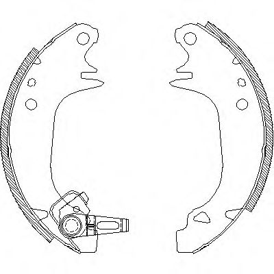 Комплект тормозных колодок WOKING Z4130.00