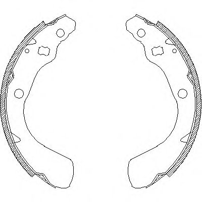 Комплект тормозных колодок WOKING Z4151.00