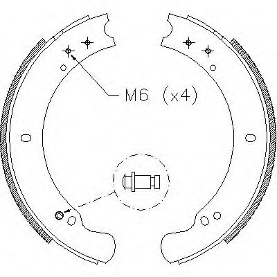 Комплект тормозных колодок WOKING Z4162.00