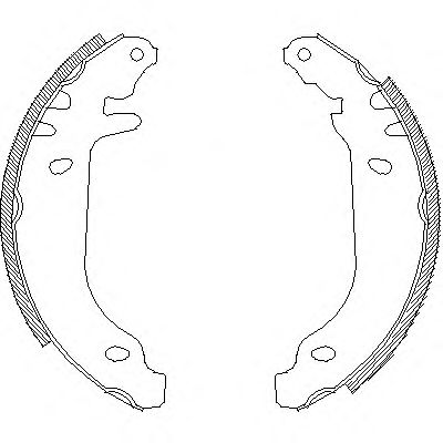 Комплект тормозных колодок WOKING Z4169.00