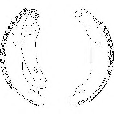 Комплект тормозных колодок WOKING Z4169.02