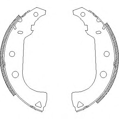 Комплект тормозных колодок WOKING Z4176.00