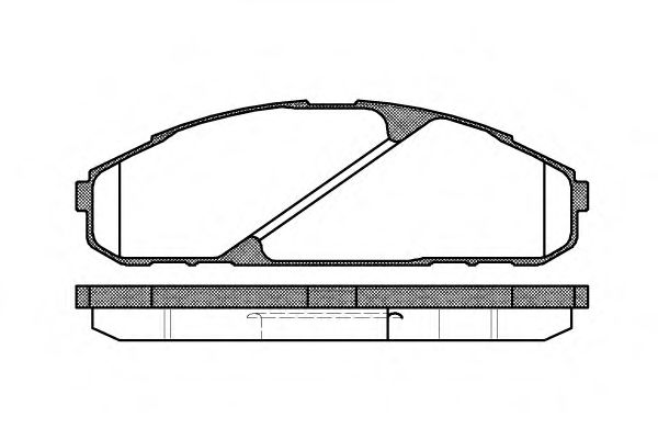 Комплект тормозных колодок, дисковый тормоз WOKING P4073.00