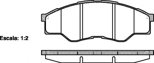 Комплект тормозных колодок, дисковый тормоз WOKING P13663.00