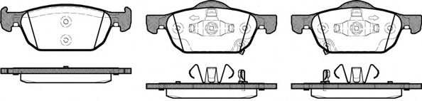 Комплект тормозных колодок, дисковый тормоз WOKING P12843.02