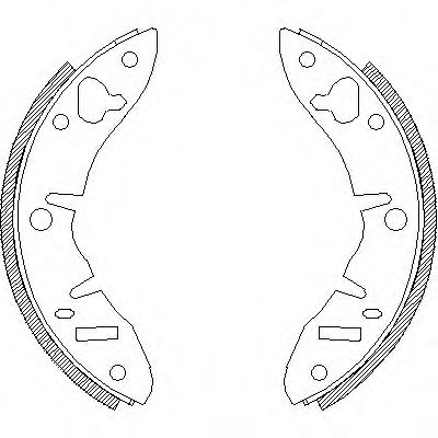 Комплект тормозных колодок WOKING Z4220.00