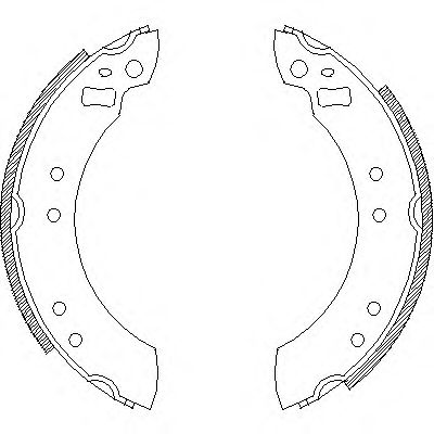 Комплект тормозных колодок WOKING Z4253.00