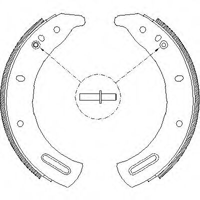 Комплект тормозных колодок WOKING Z4285.00