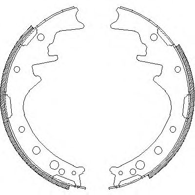 Комплект тормозных колодок WOKING Z4342.00