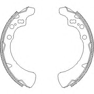 Комплект тормозных колодок WOKING Z4354.00