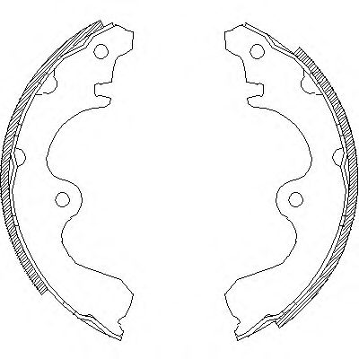 Комплект тормозных колодок WOKING Z4361.00