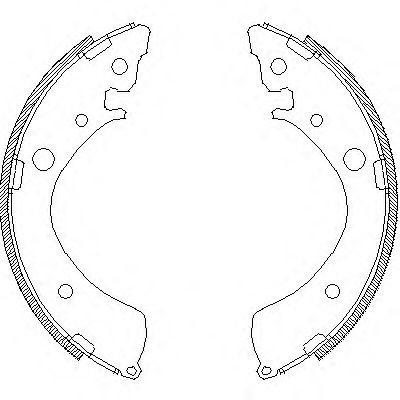Комплект тормозных колодок WOKING Z4367.01