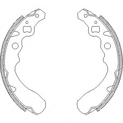 Комплект тормозных колодок WOKING Z4390.00