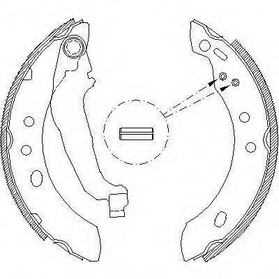 Комплект тормозных колодок WOKING Z4394.00