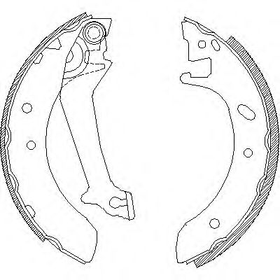 Комплект тормозных колодок WOKING Z4512.00