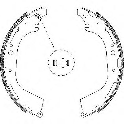 Комплект тормозных колодок WOKING Z4650.00