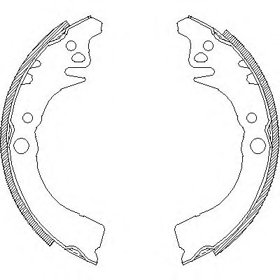 Комплект тормозных колодок WOKING Z4102.00