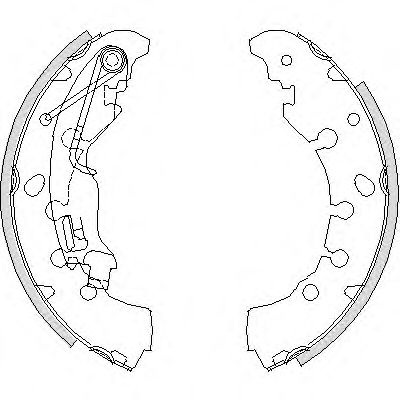 Комплект тормозных колодок WOKING Z4161.00