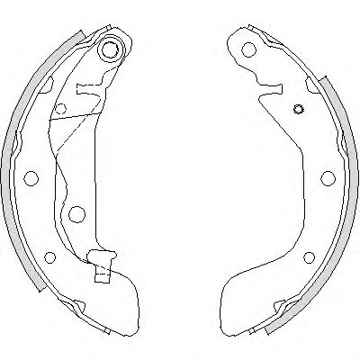 Комплект тормозных колодок WOKING Z4208.00