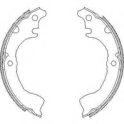 Комплект тормозных колодок WOKING Z4700.00