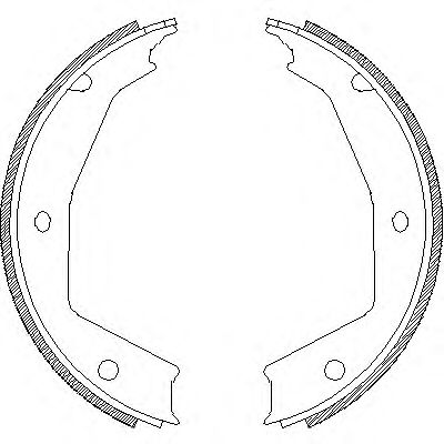 Комплект тормозных колодок, стояночная тормозная система WOKING Z4705.00