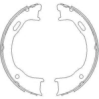 Комплект тормозных колодок, стояночная тормозная система WOKING Z4747.00