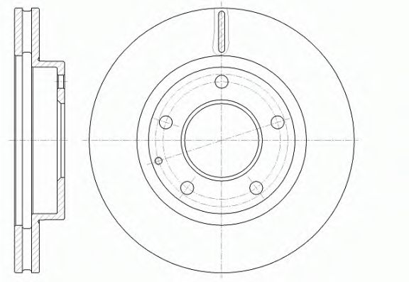 Тормозной диск WOKING D6841.10