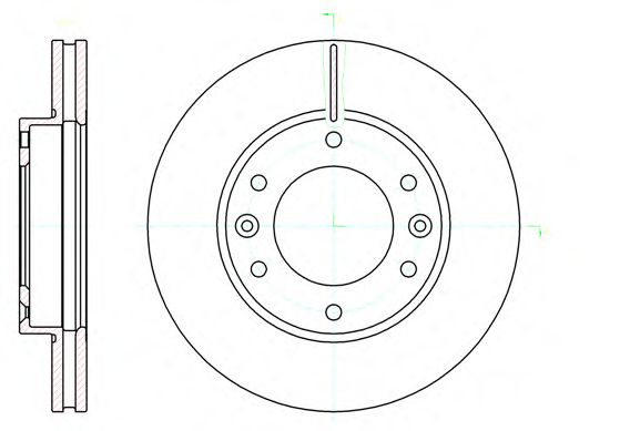 Тормозной диск WOKING D61026.10