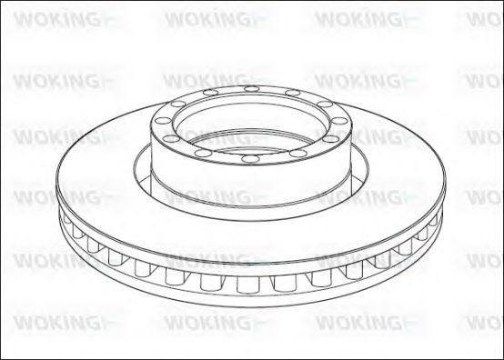 Тормозной диск WOKING NSA1015.20