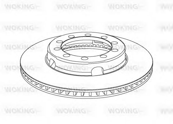 Тормозной диск WOKING NSA1028.20