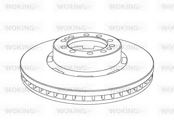 Тормозной диск WOKING NSA1074.20
