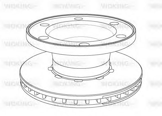 Тормозной диск WOKING NSA1076.20